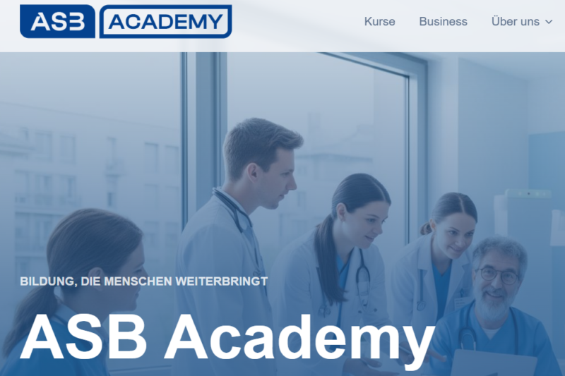 Kursteilnehmende an der ASB Academy